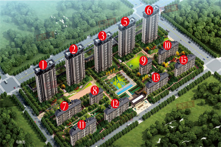 河畔豪庭3室2厅2卫83万122m2简单装修出售
